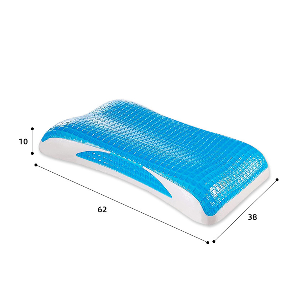 Almofada de estômago com espuma viscoelástica em gel nas costas