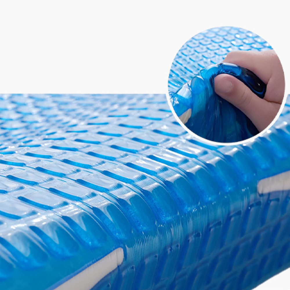 Almofada de estômago com espuma viscoelástica em gel nas costas