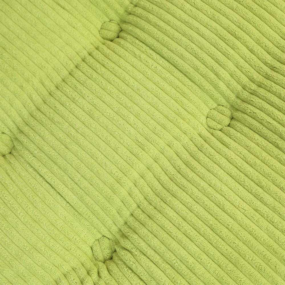 Sofá listrado verde com alças