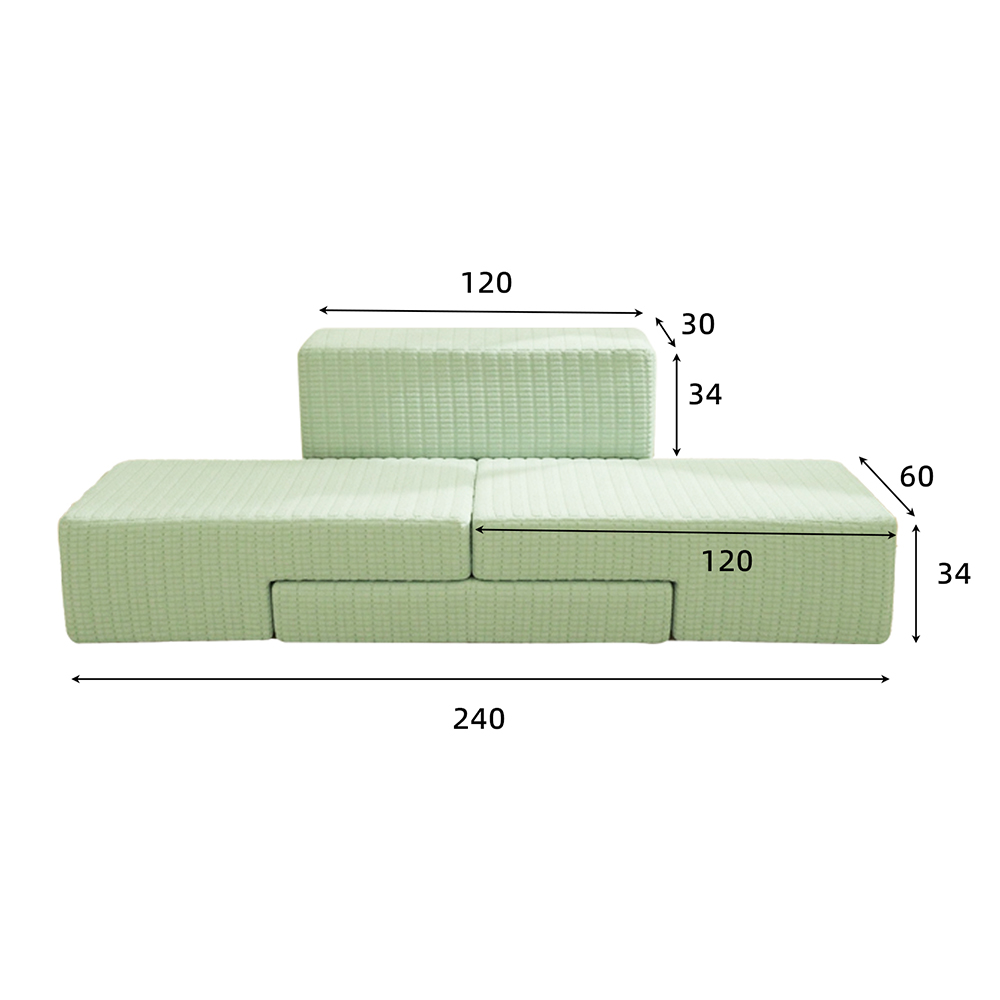 Sofá modular multi-pessoas