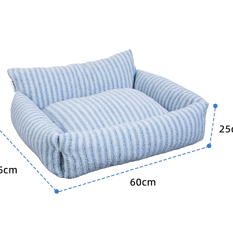 Cama listrada para animais de estimação