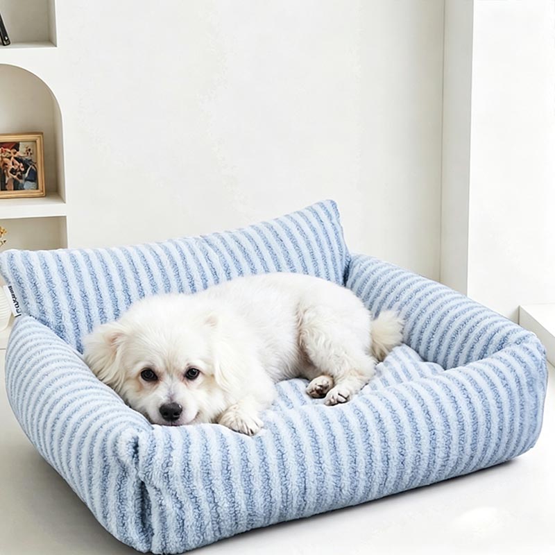 Cama listrada para animais de estimação