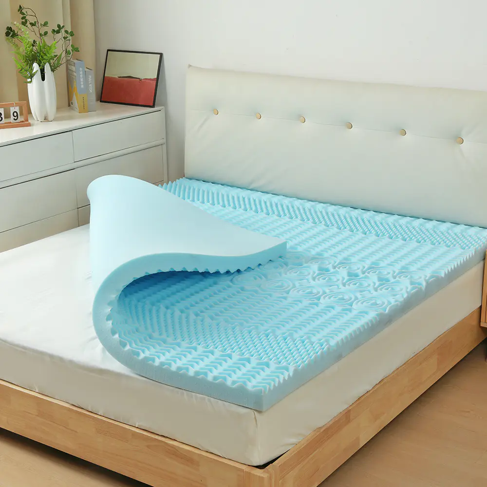 Colchão de gel de espuma viscoelástica em relevo