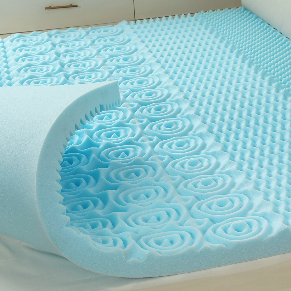 Colchão de gel de espuma viscoelástica em relevo